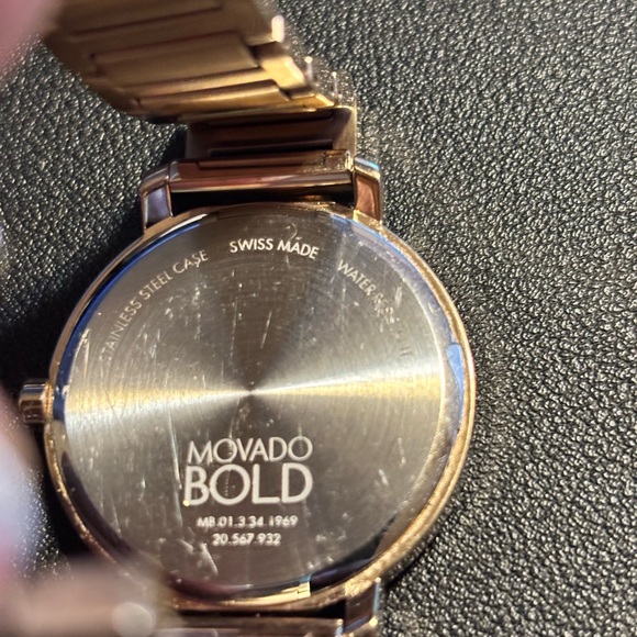 Movado BOLD- Rose Gold Diamond Center - Picture 2 of 3